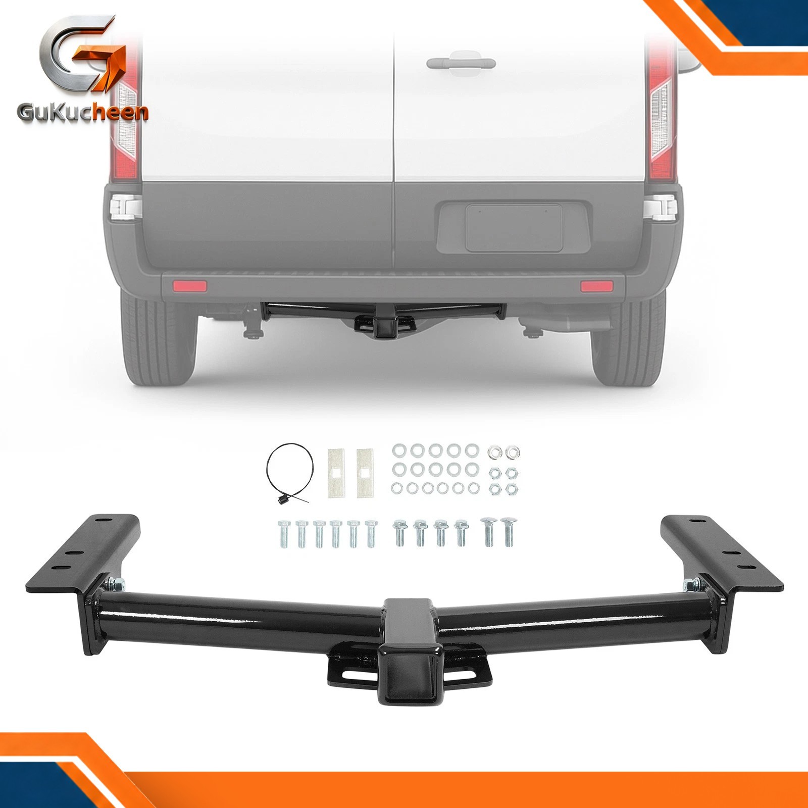 Class 3 Trailer Hitch 2" Receiver For Ford Transit-150/250/350 E-Transit 2015-26