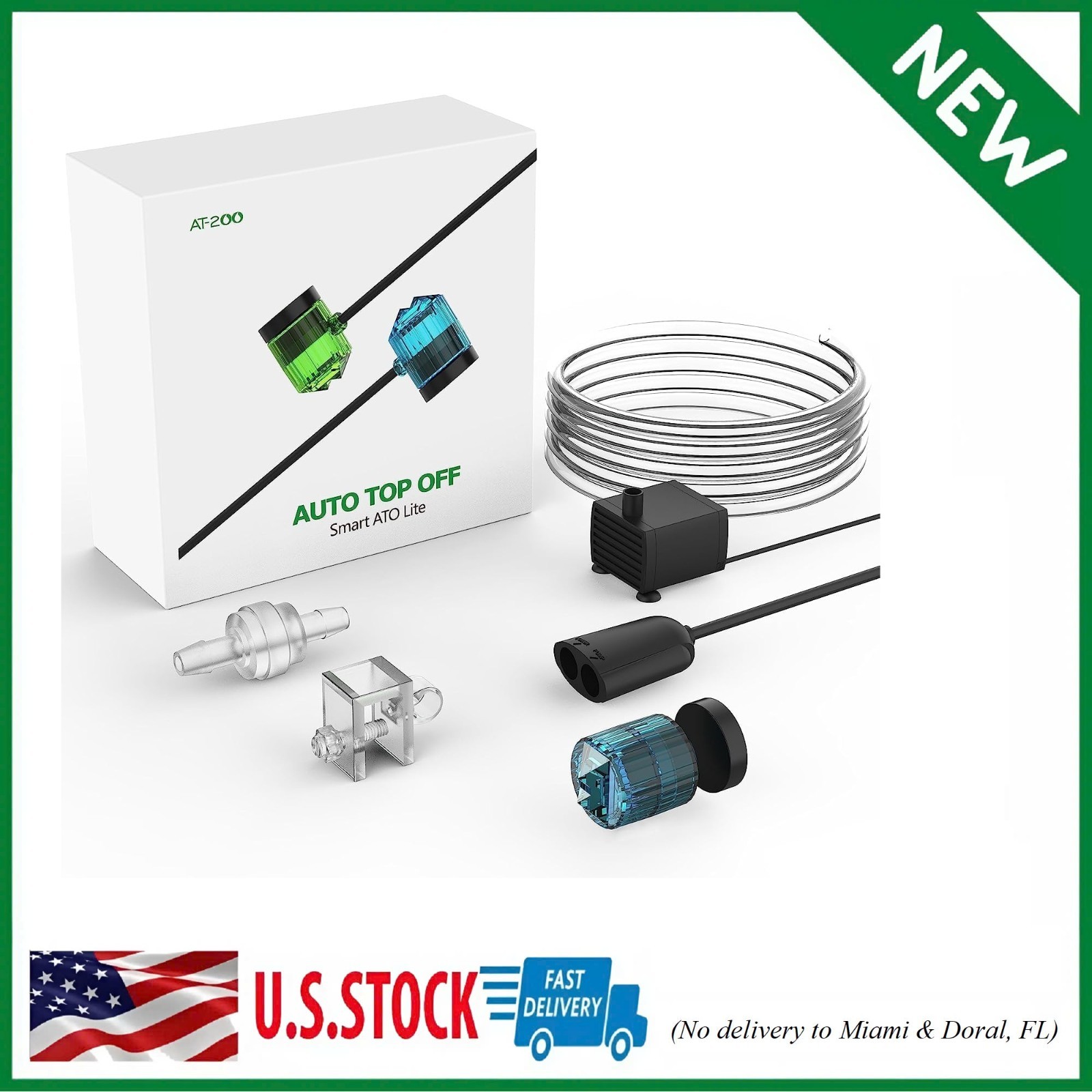 Auto Top Off for Saltwater Aquarium Water ATO System for Both Reef - Blue