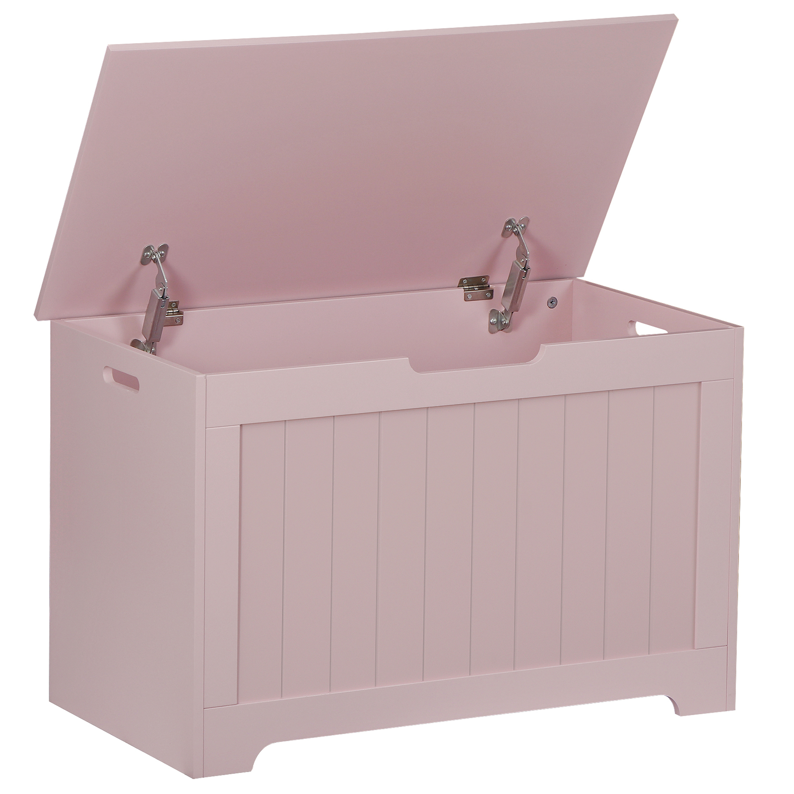 Wooden Toy Storage Chest Toy Organizer Entryway Storage Bench W/ Safty Hinge