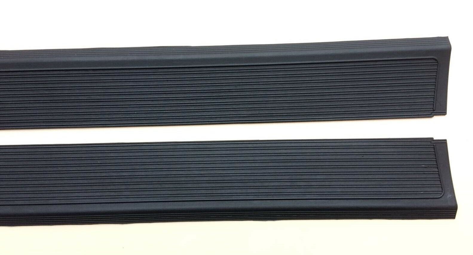 Mercedes-Benz R107 SL-SLC CLASS Pair Rubber Door Sill COVER Protection Black NEW