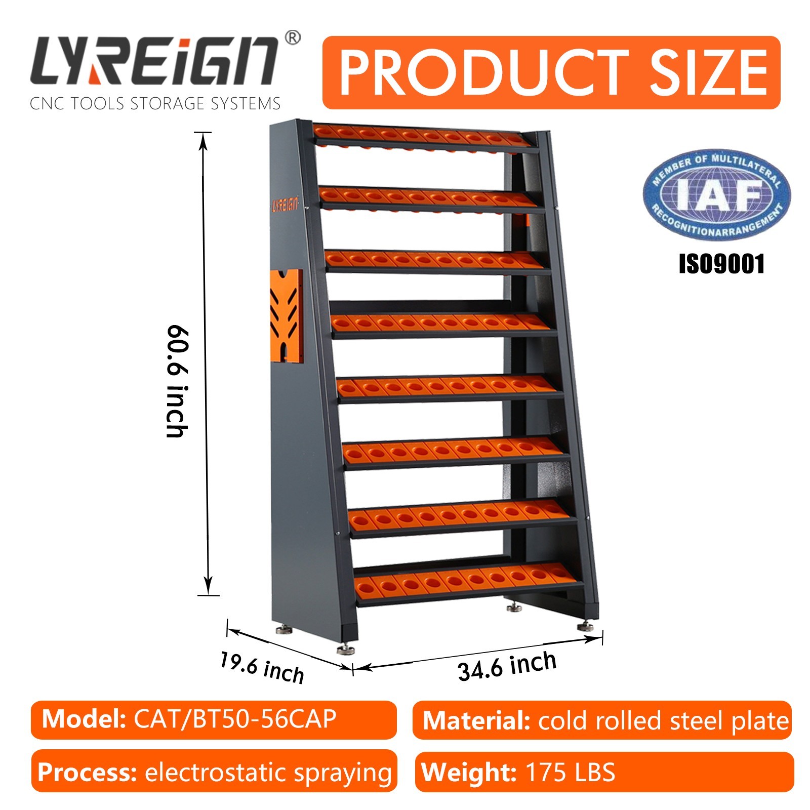 CNC Tool Storage Rack CNC Tool Holder Rack Tool Organizer for Warehouses