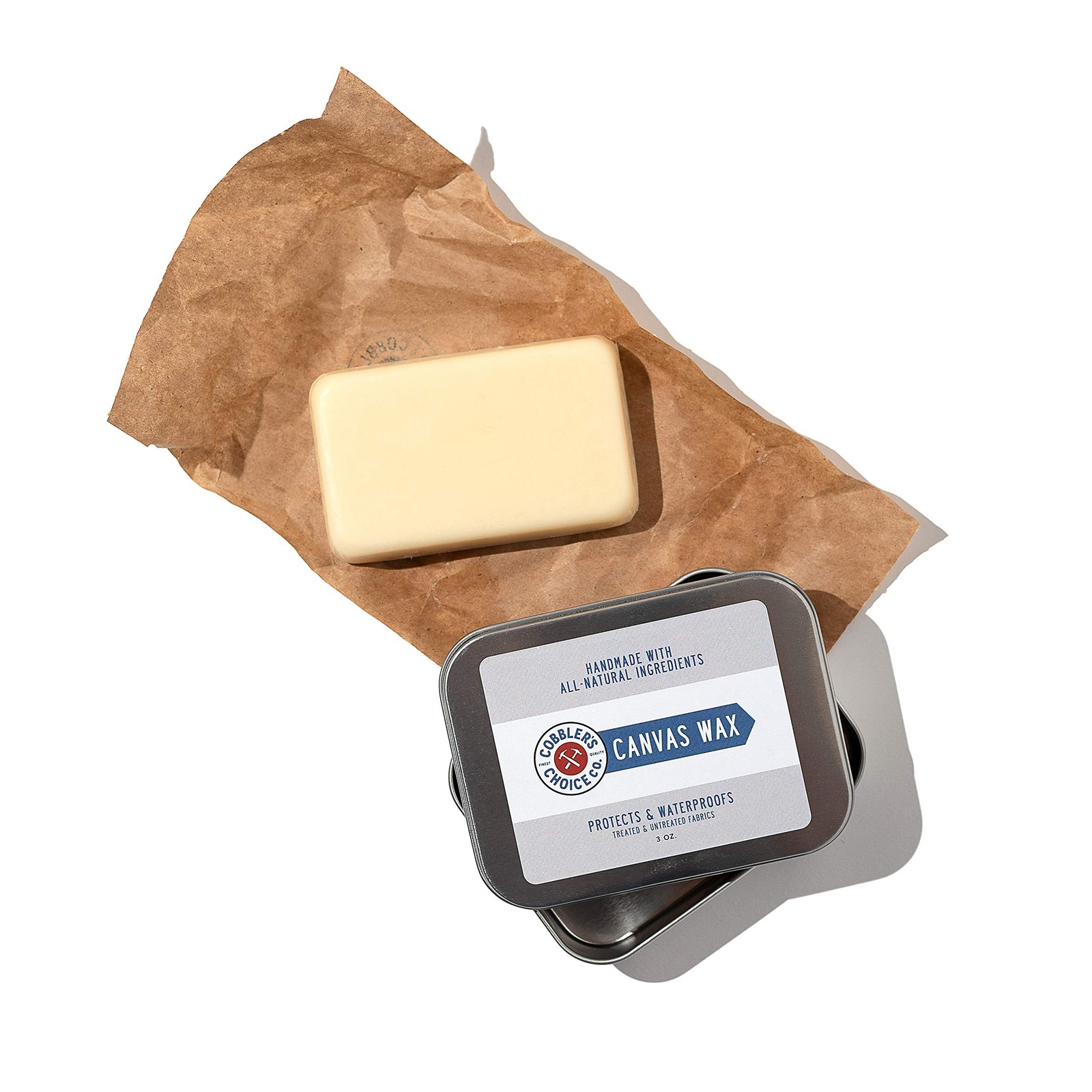 Cobbler's Choice Canvas Wax - Protects Textiles from Wind, Water, and the Ele...
