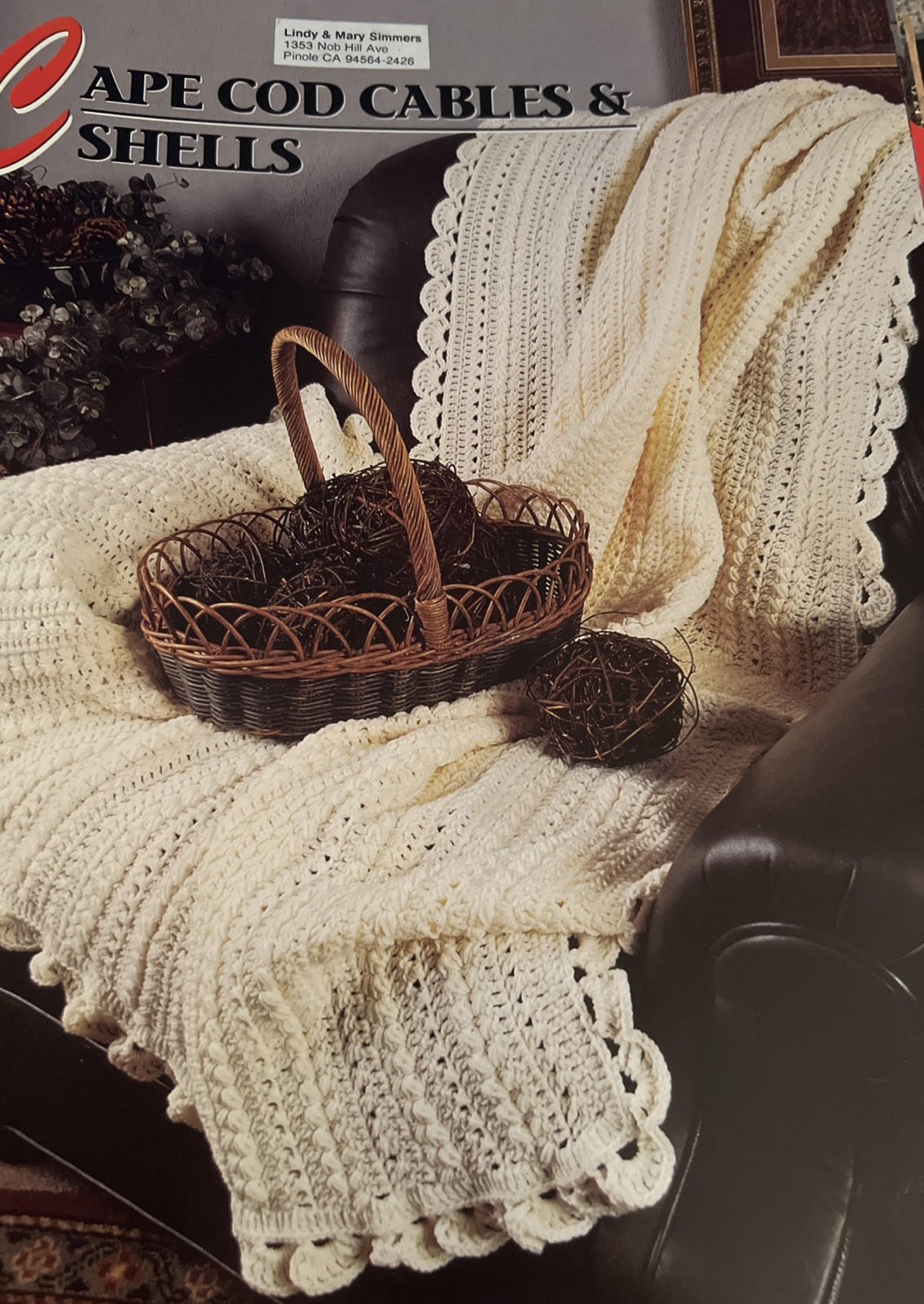 CROCHET Annie’s Afghan Quilt Club ~Cape Cod Cables And Shells~PATTERN Only~