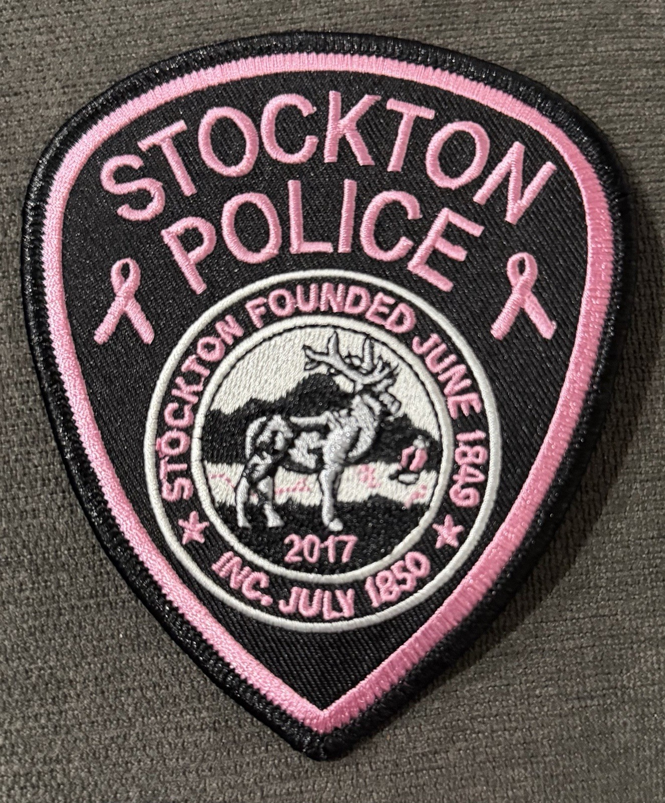 California Pink (Cancer Awareness) Stockton Police Department.