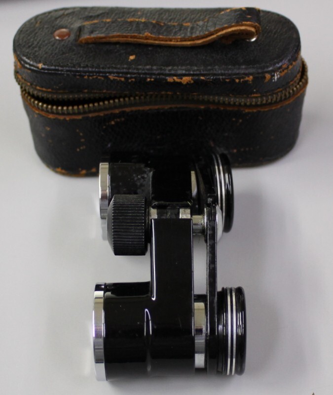 Vintage Atco Binoculars 3 x 27 With Leather Case
