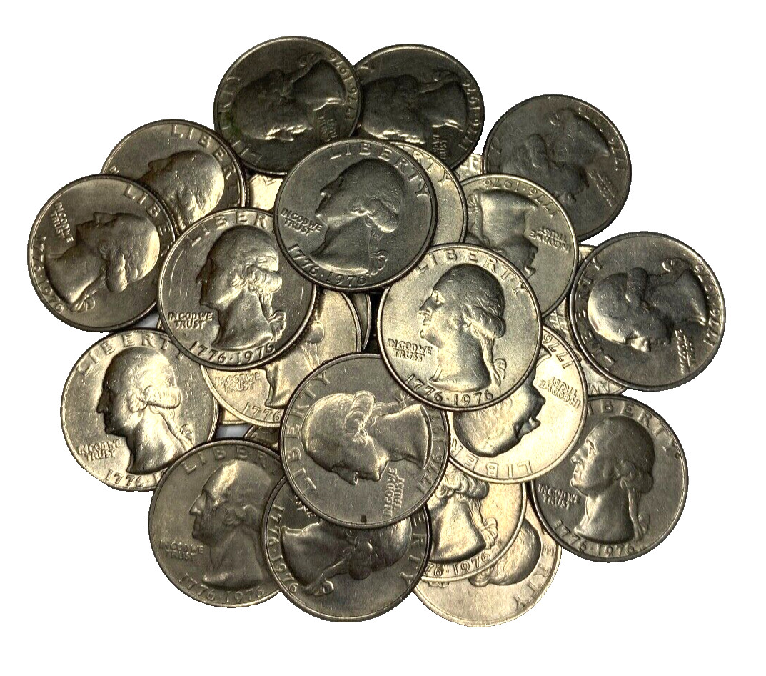 1976 Philadelphia Mint Washington Bicentennial Quarter 25¢ CIRCULATED (One Coin)