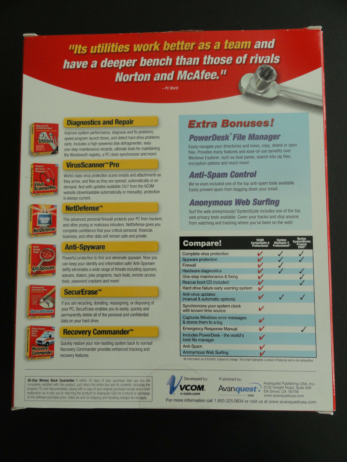 SYSTEM SUITE 6 PROFESSIONAL- VCOM - WINDOWS 98SE/ME/2000XP