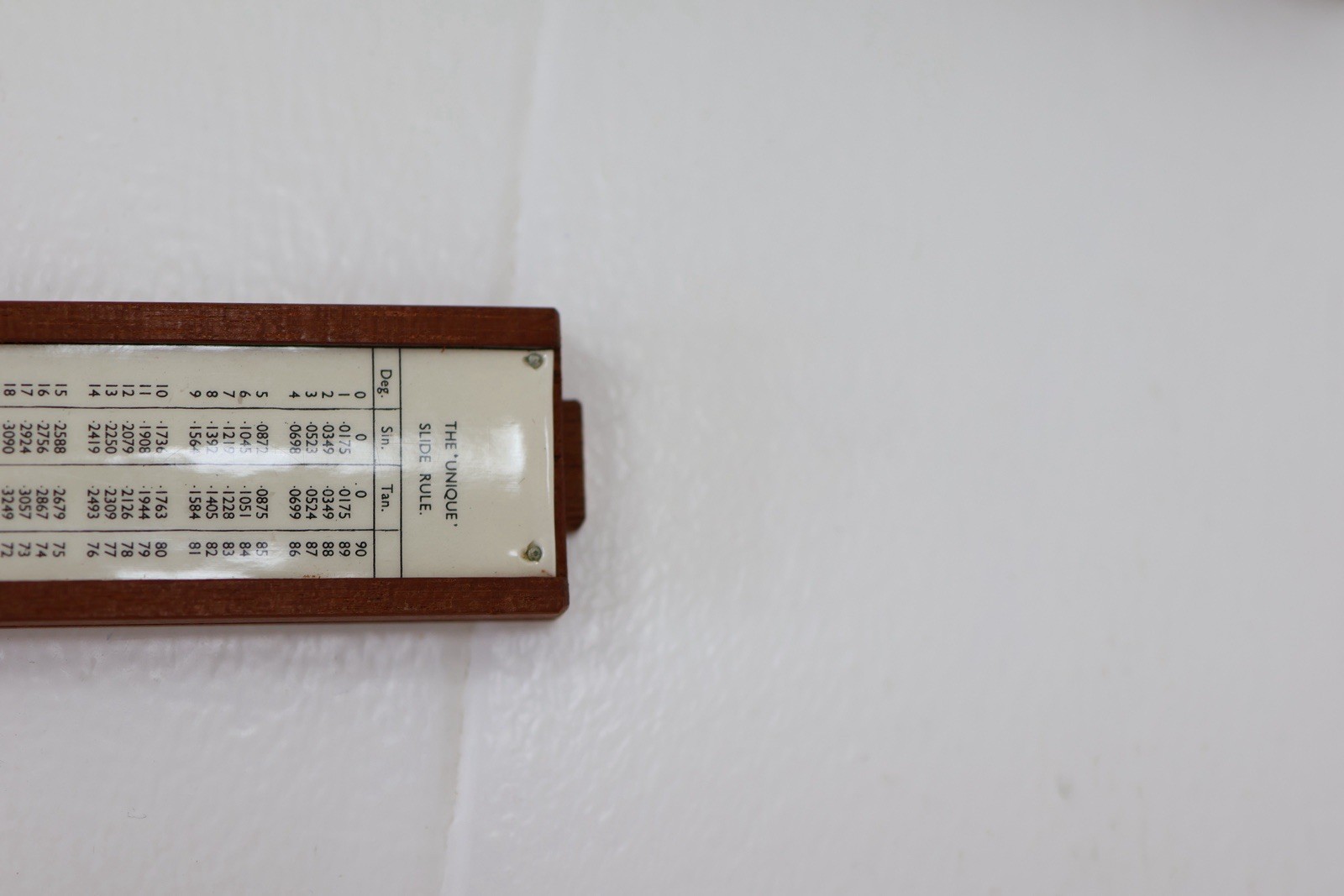 Vintage Unique Log Slide Rule Ruler 12”