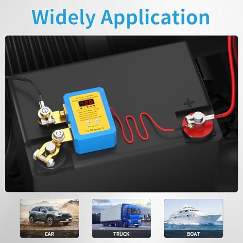 Kill Switch for Car 12V 240A Remote Battery 240A with Led Voltage&Cable