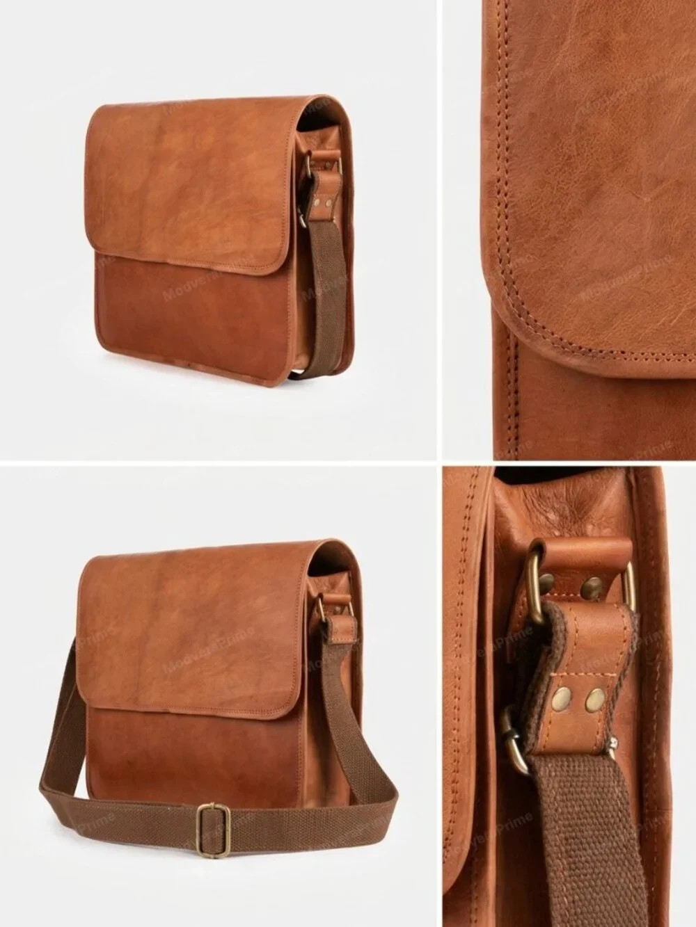 Berliner Ghent Leather Crossbody Messenger Bag, Made in Germany, UNISEX