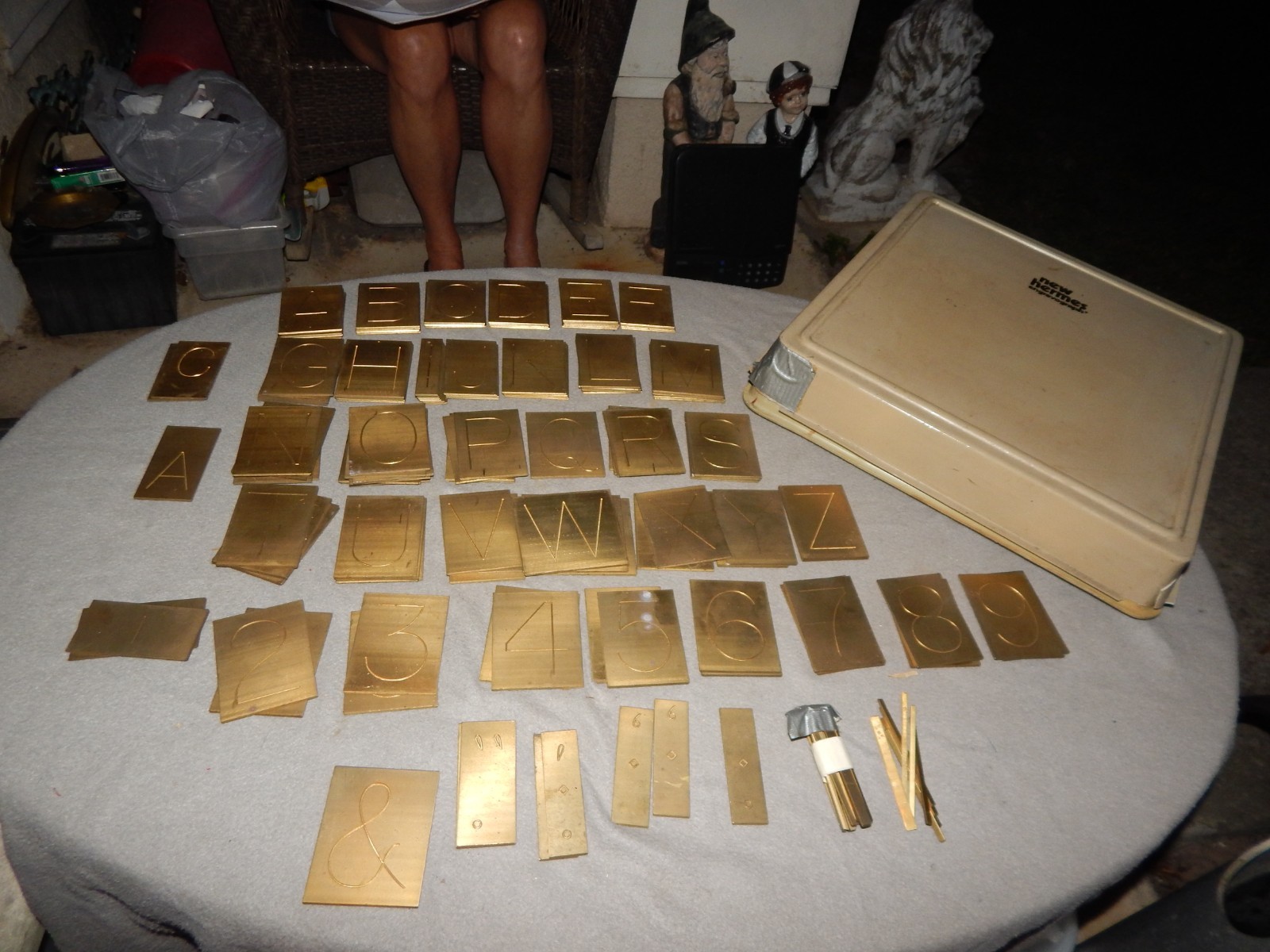 Vintage New Hermes Engravograph Font Lot In Case 84 + Pieces Estate Find