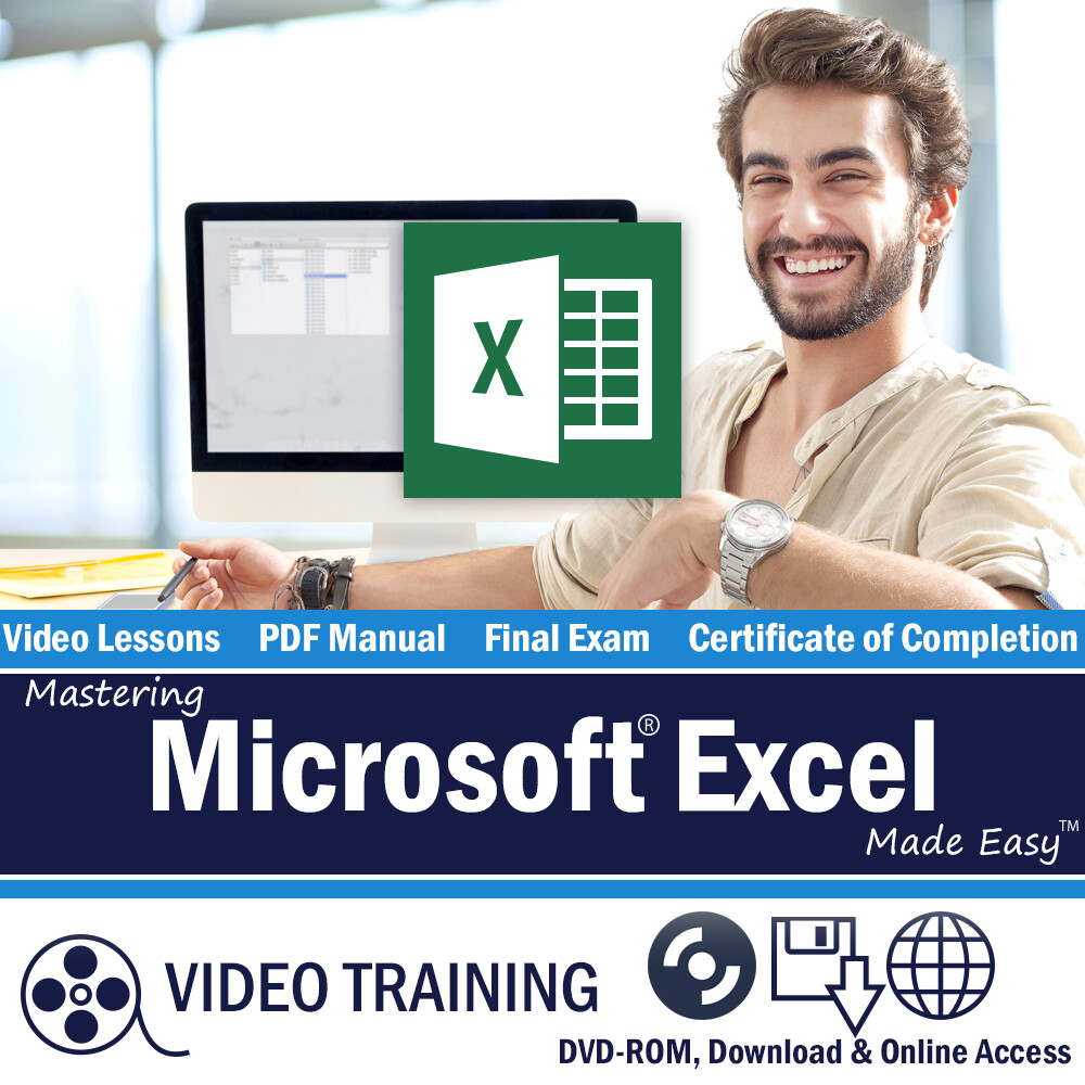 Learn Microsoft EXCEL 2016/2013 Training Tutorial DVD & Digital Course 10 Hours