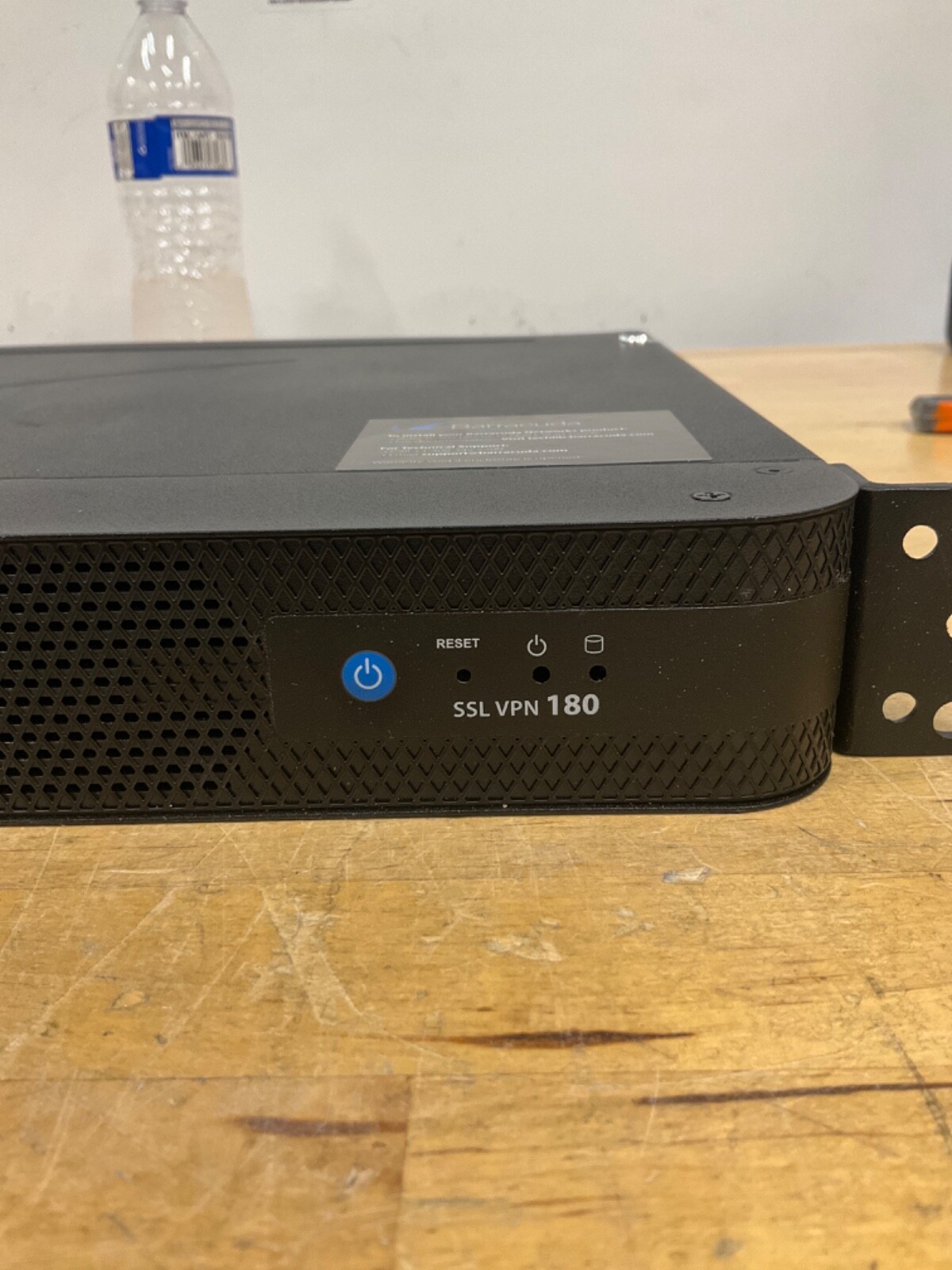 Barracuda SSL VPN 180 Network Security Appliance w/ Rack Ears, HDD REMOVED.