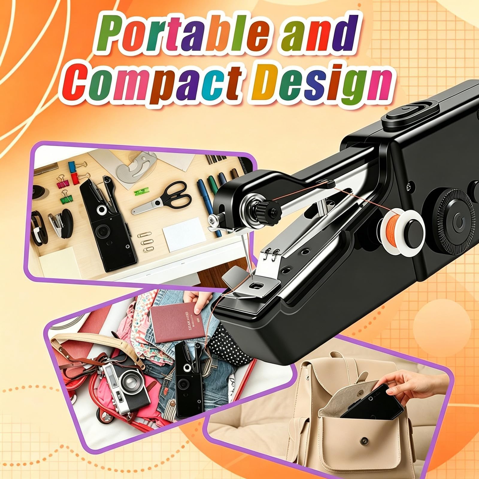 Handheld Sewing Machine, Electric Quick Repair Mending Tool for Clothes | Sewing