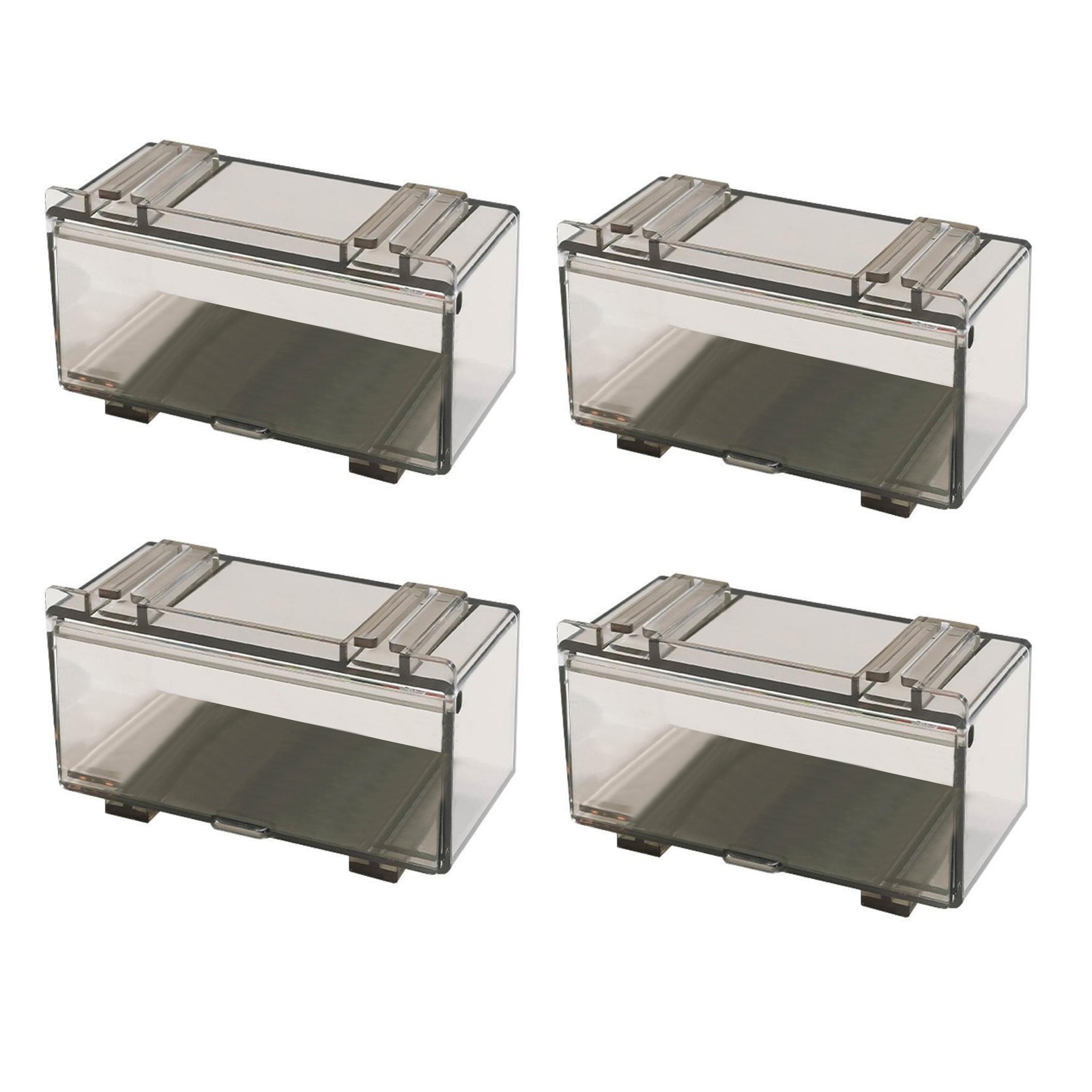 4Pcs/Set 1:64 Car Model Toy Storage Box Model Dustproof Case Acrylic Display j