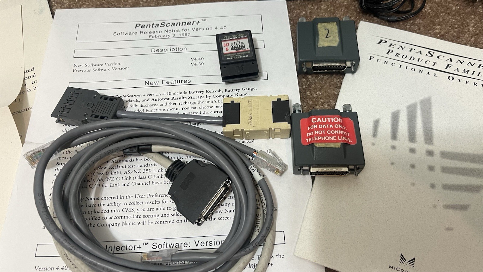 Microtest PentaScanner 350 with 2-Way Injector & MOD 8 Adapters Cables & Power