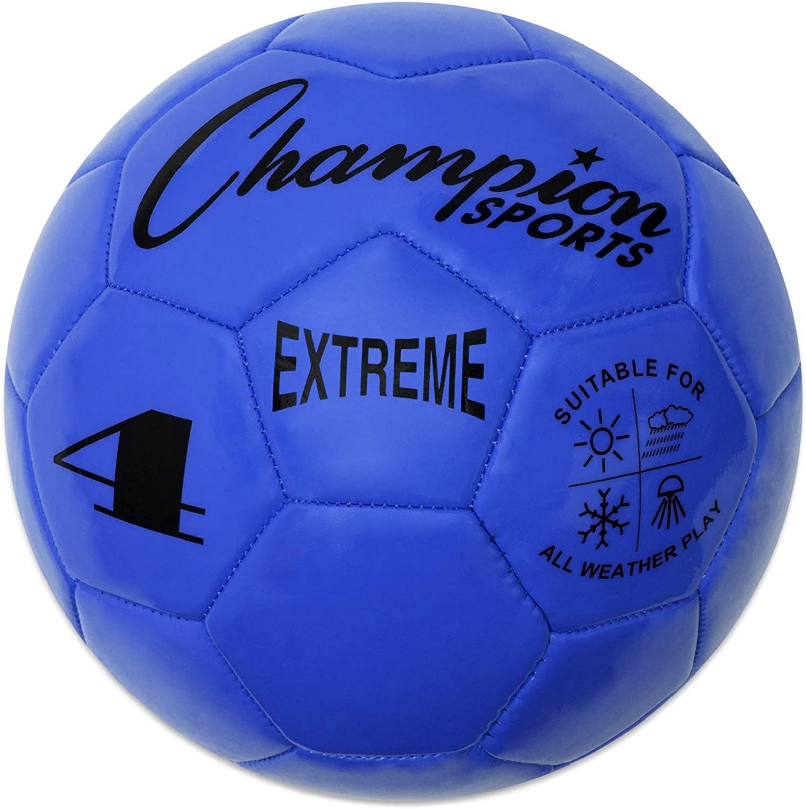 Champion Sports Extreme Soccer Ball, Size 4 - Blue
