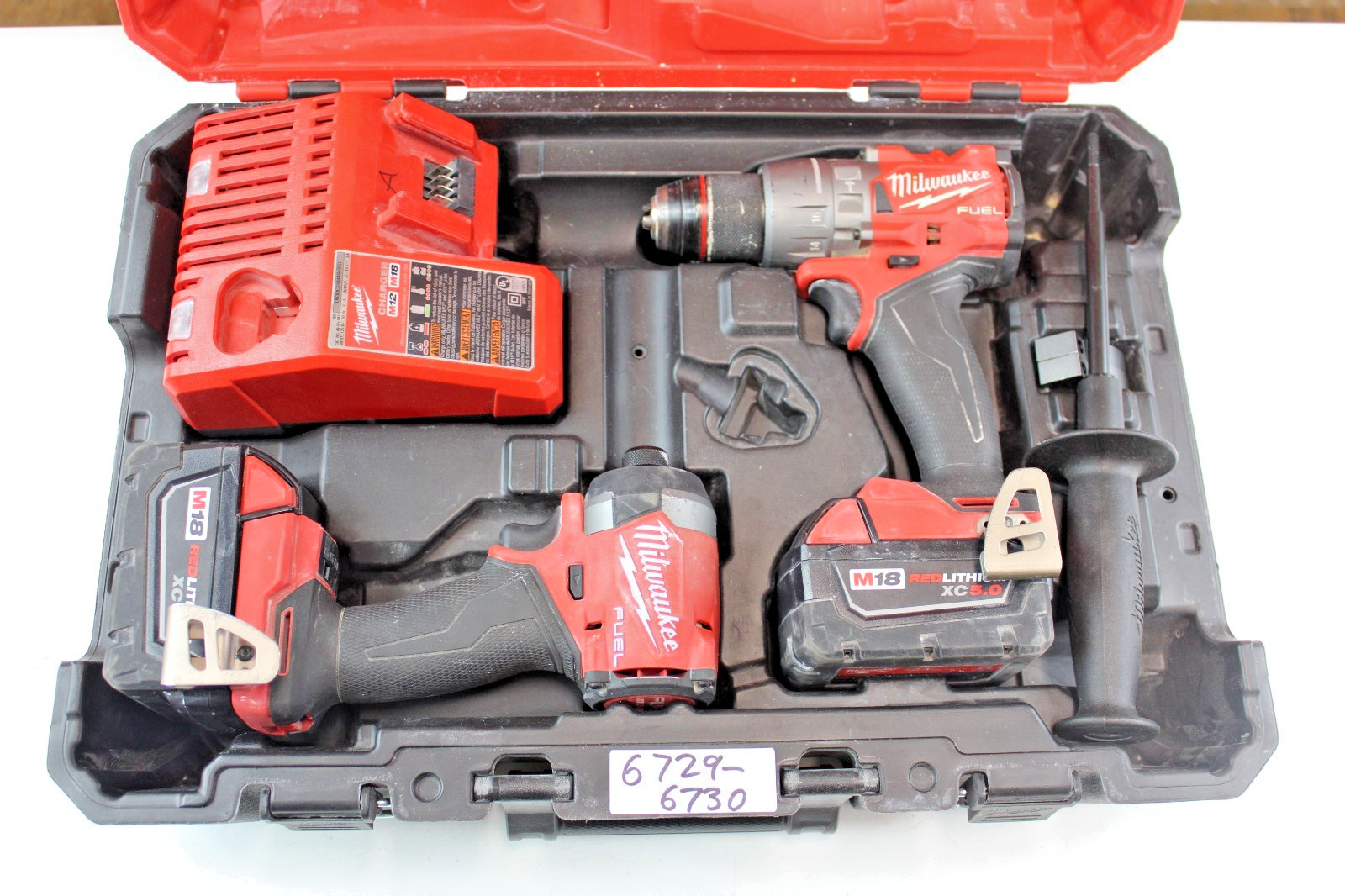 Milwaukee M18 (3697-22)  FUEL  2-Tool Combo Kit -Used 6729-6730