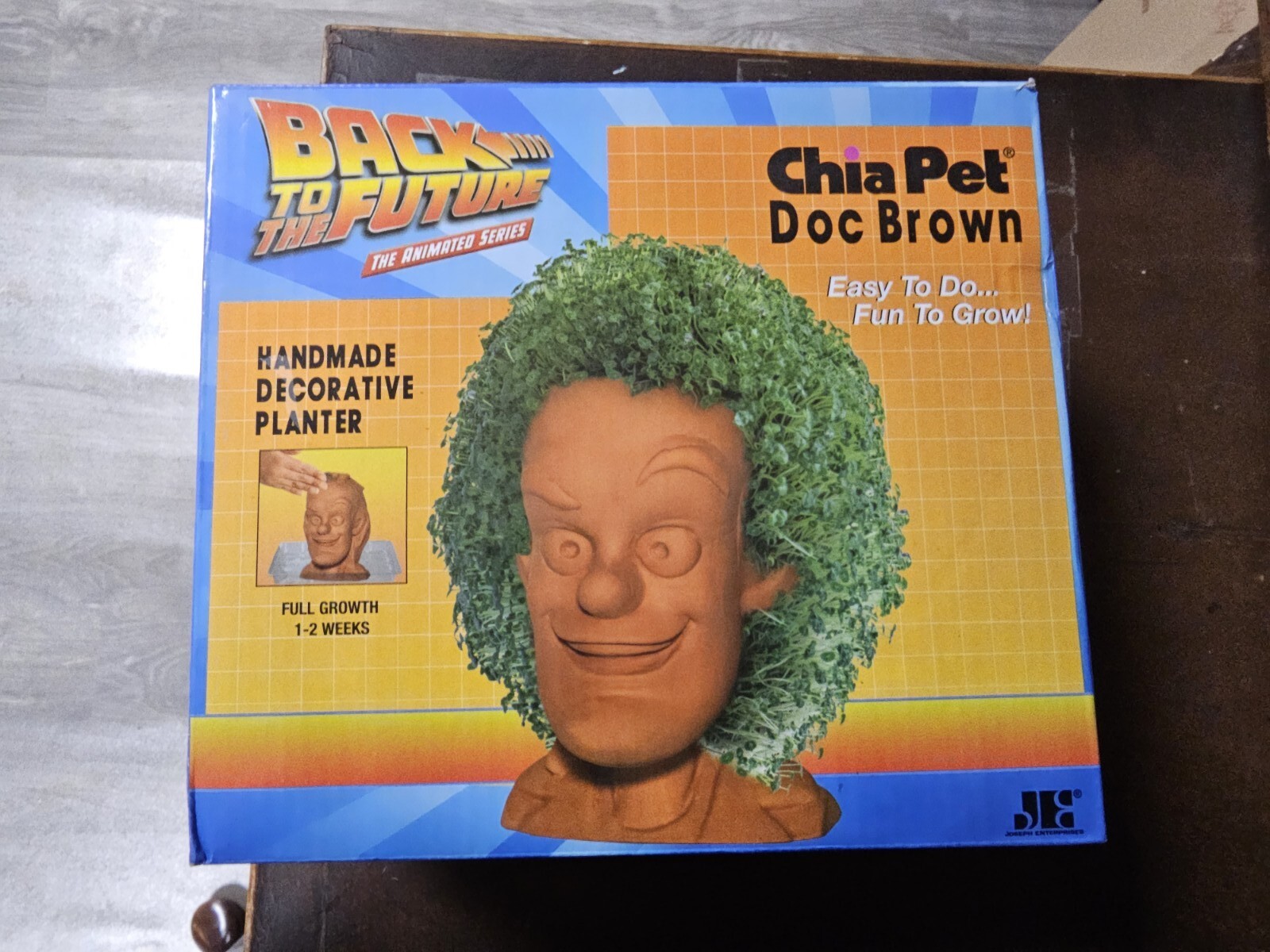 Doc Brown Back To The Future Chia Pet Plant Bust Emmett Christopher Lloyd Gift