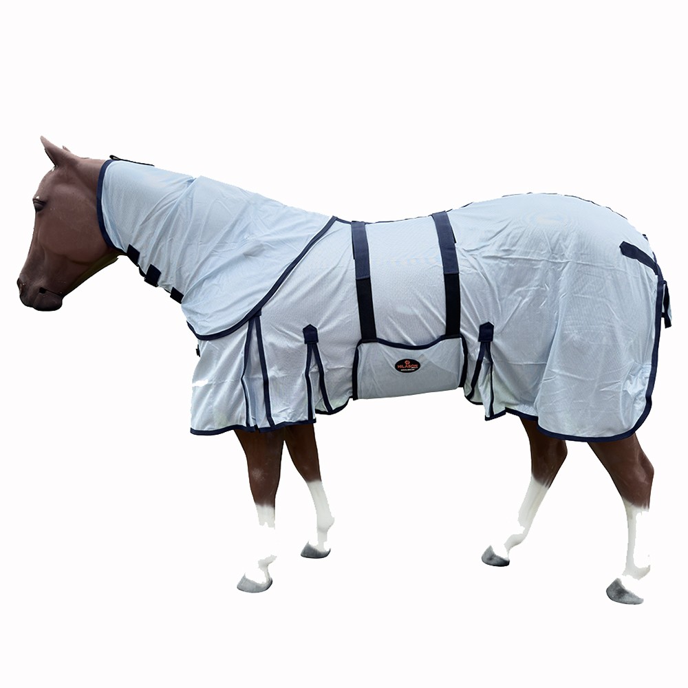 HILASON Horse Fly Sheet UV Protect Breathable Mesh Bug Mosquito Spring | Summer