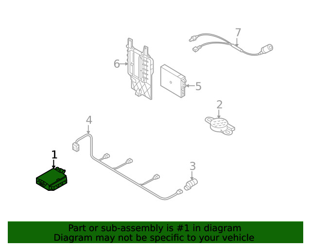 Genuine Audi Control Module 8K0-919-475-T