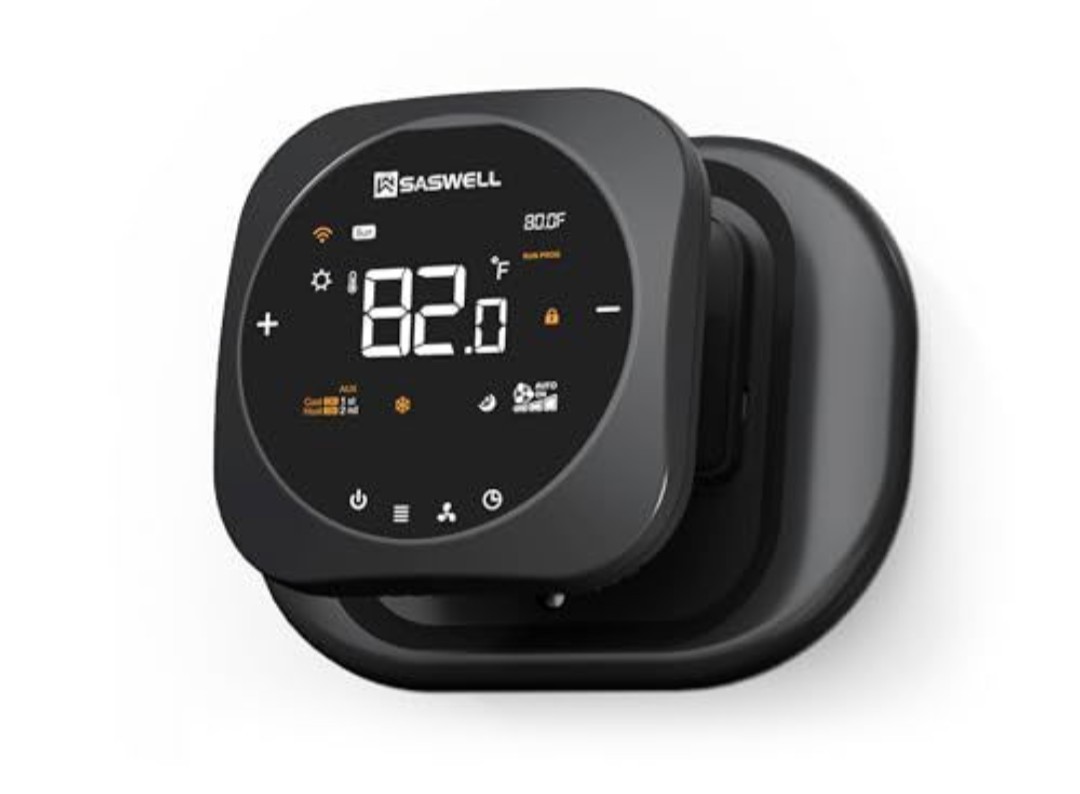 SASWELL Smart Wi-Fi Thermostat Programmable App Control for heat pump Google