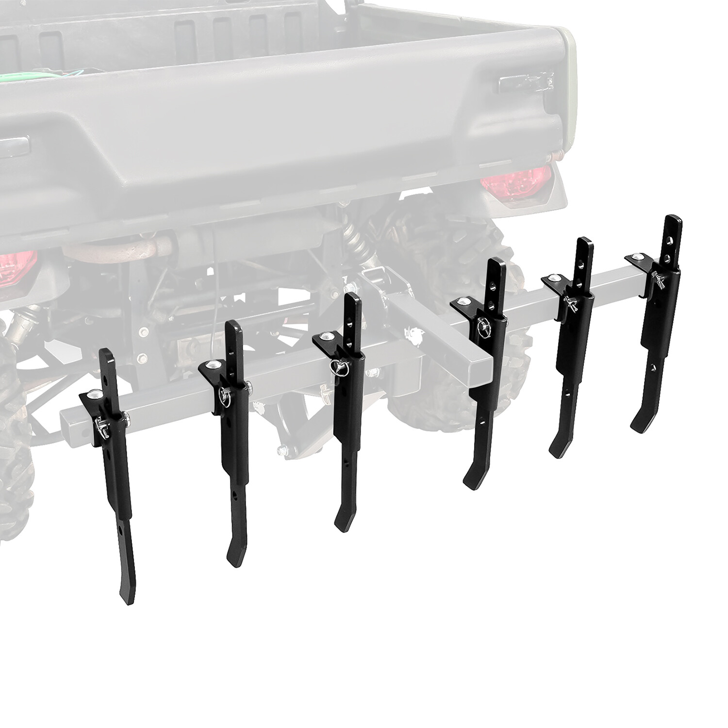 For ATV/UTV Chisel Plow Scarifier Implement w/6 Independently Adjustable Chisels