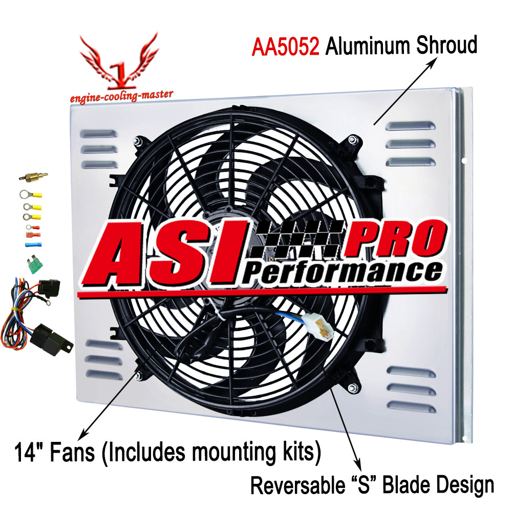 Electric Radiator Fan+Shroud Kits For 1968-1974 Dodge Coronet Plymouth Big Block