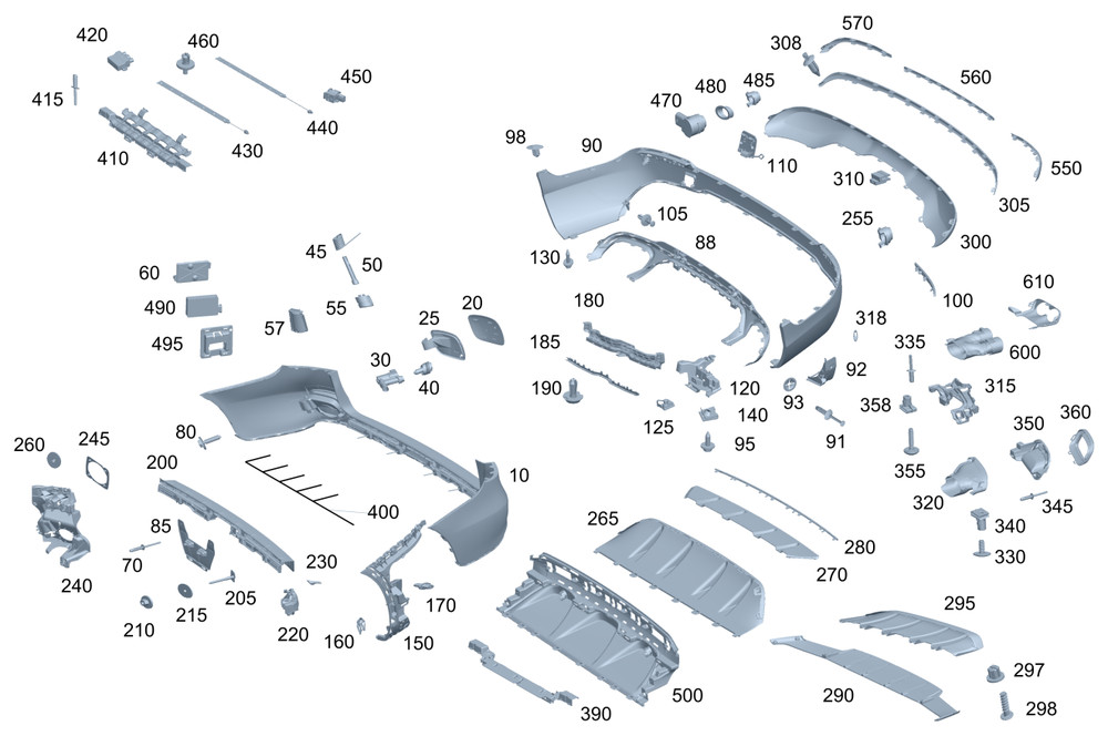 Genuine Mercedes-Benz Retaining Plate 253-885-61-07