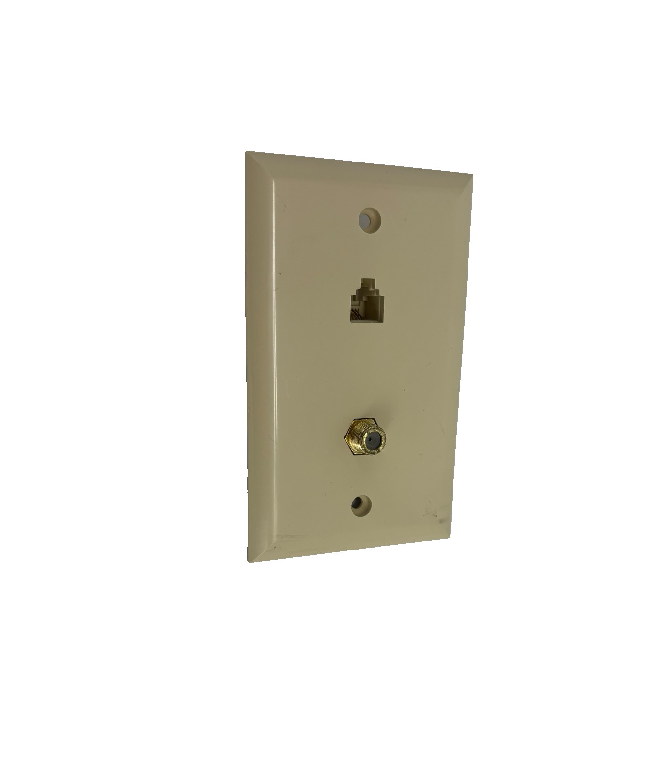 CH-37F1T1 PHONE & F CONNECTOR WALL PLATE