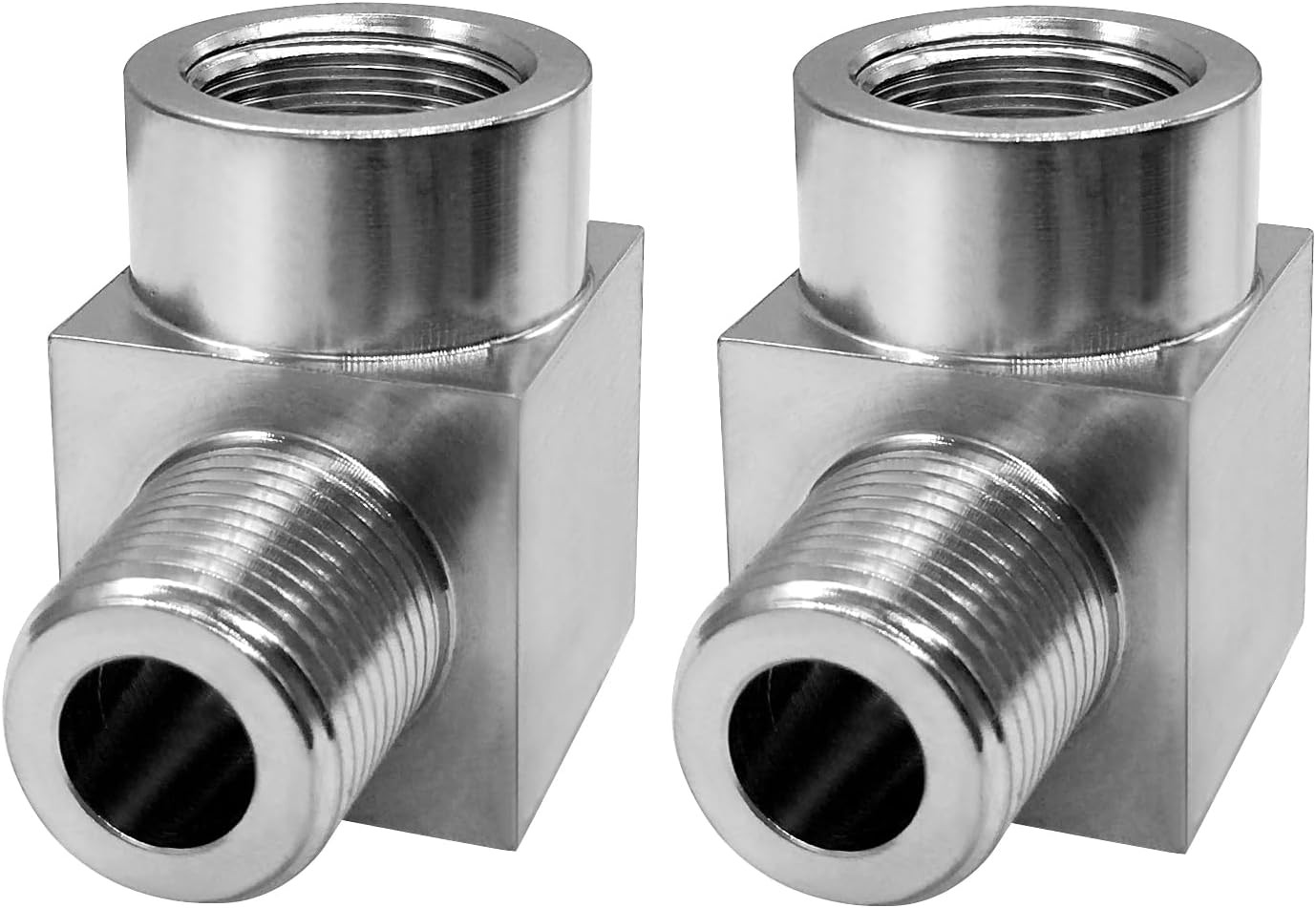 Stainless Steel Cast Pipe Fittings, 90 Degree Street Elbow 1/8" NPT Male x 1/8"