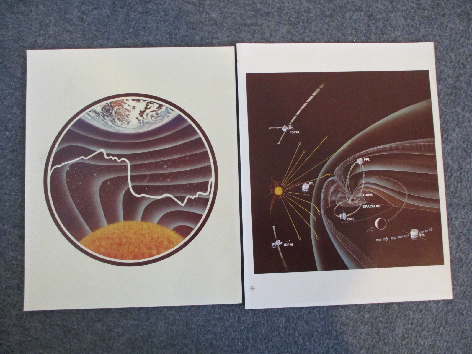 NASA 1stGEN PHOTOS (2)  KODAK PAPER ORIGIN OF PLASMAS EARTHS NEIGHBORHOOD-11x14