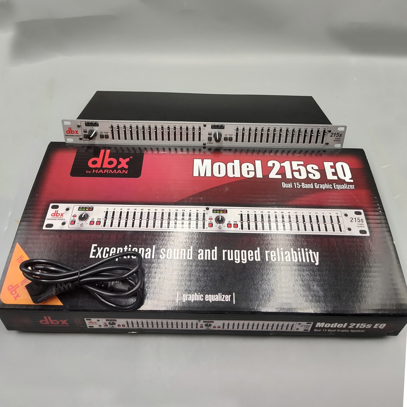DBX 215s 15-Band Dual Channel Graphic Equalizer Switchable ±6 or ±15 dB