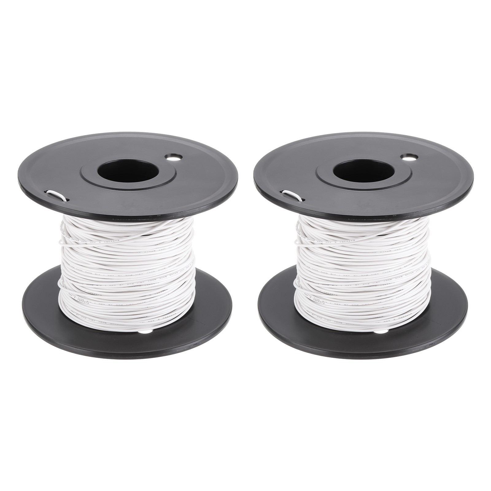 24AWG Gauge Stranded Hook-Up Wire PVC Tinned Copper Wire Spool 30m/100ft White