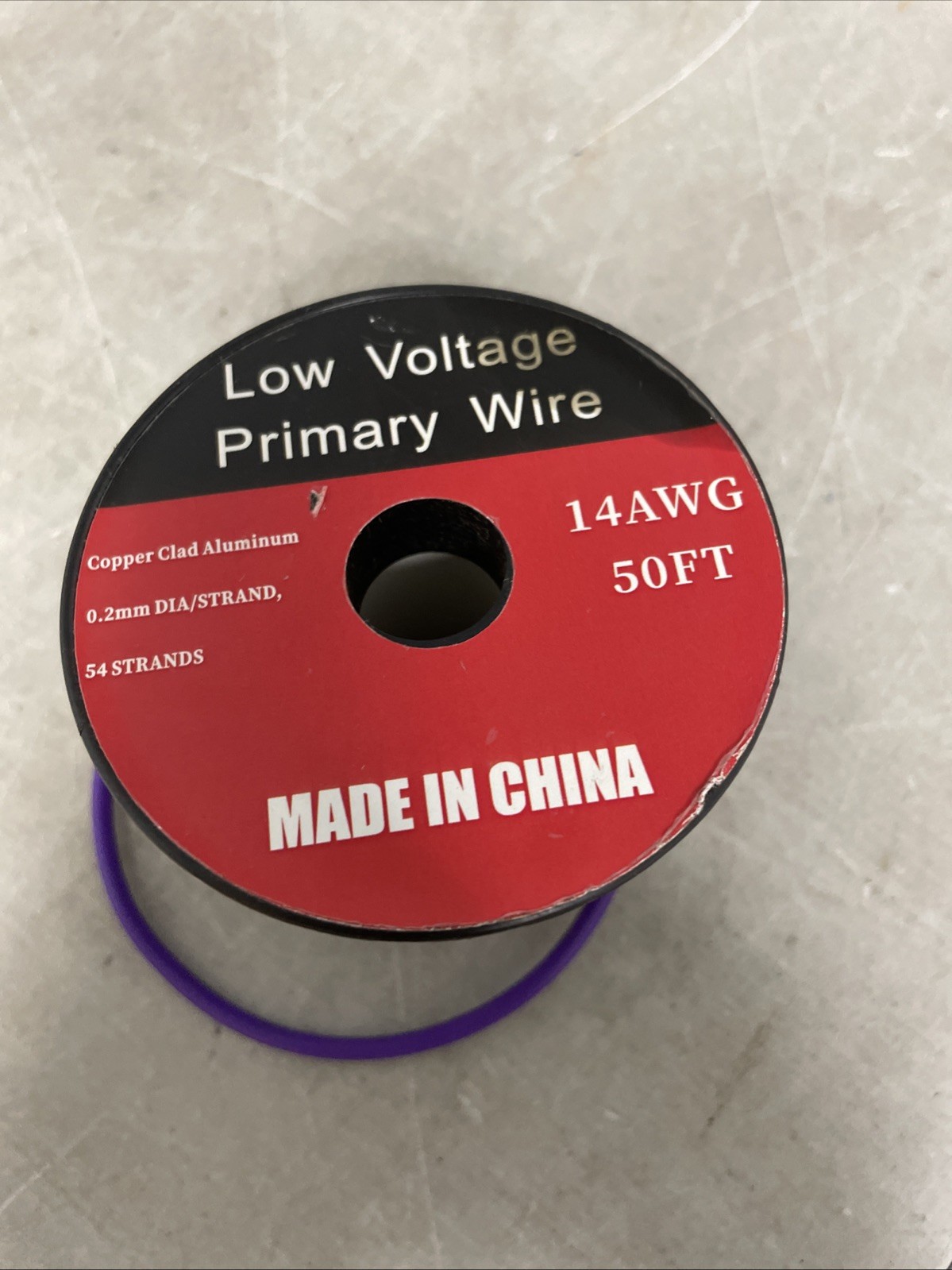 Low Voltage Primary Wire 14AWG 50FT Brown