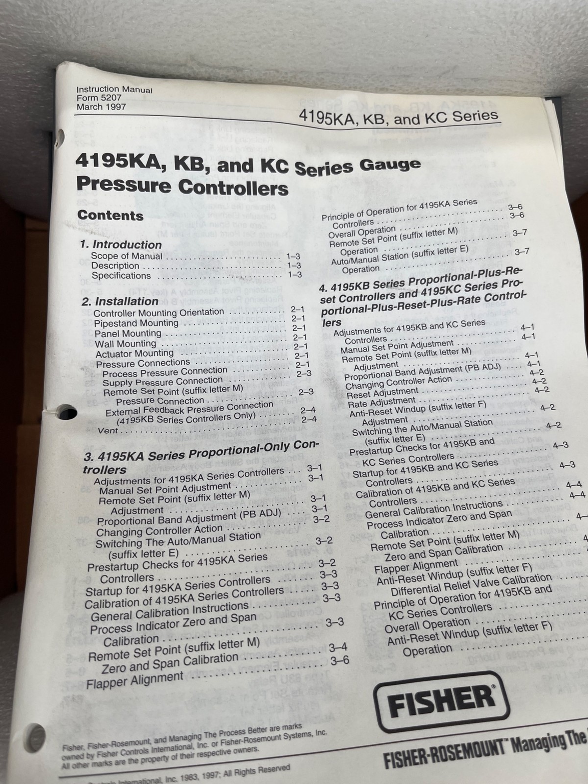 FISHER 4195KBR-533 Wizard Pneumatic Controller NEW