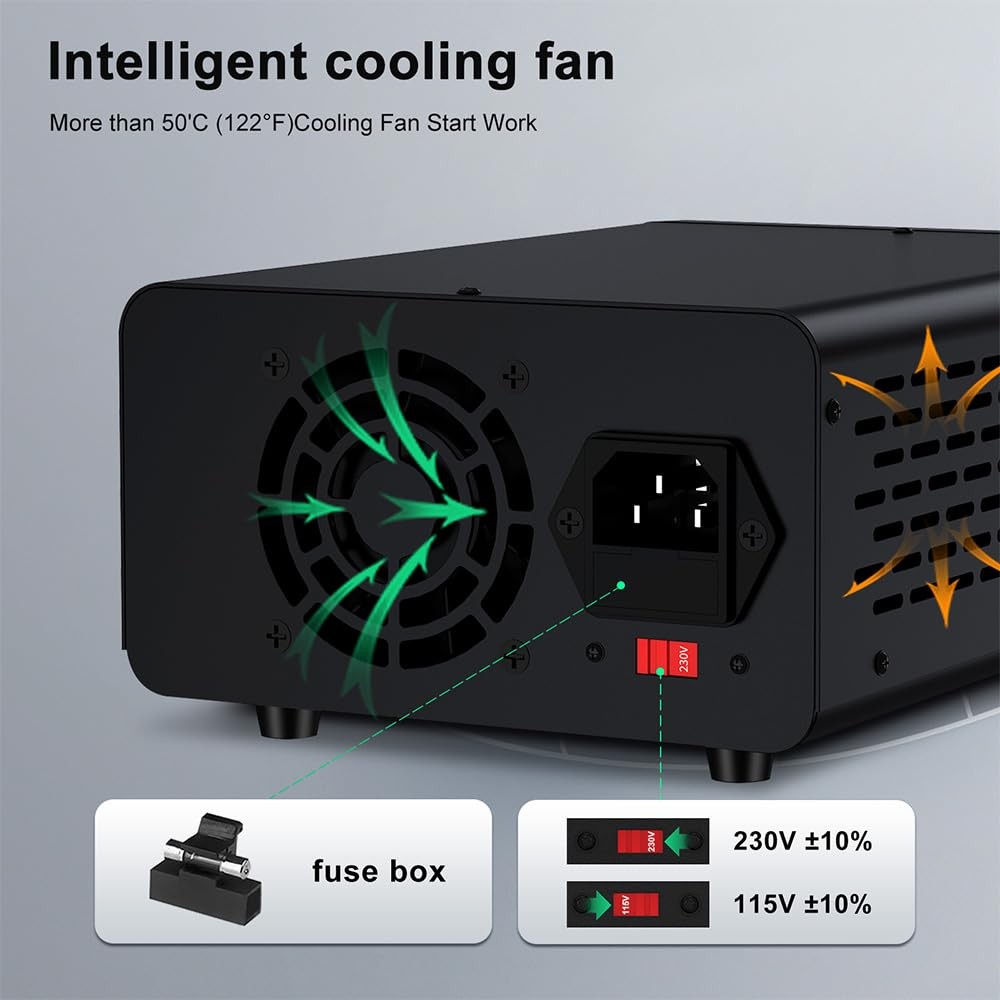 WANPTEK 30V 10A Black Power Supply