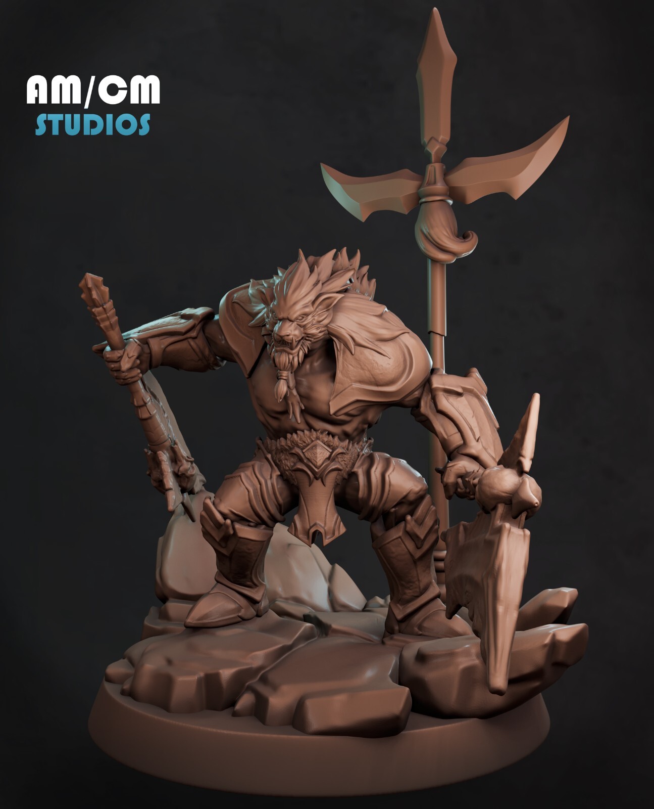 Dungeons & Dragons Playable Character - Male Lion Tabaxi - Paladin, Barbarian