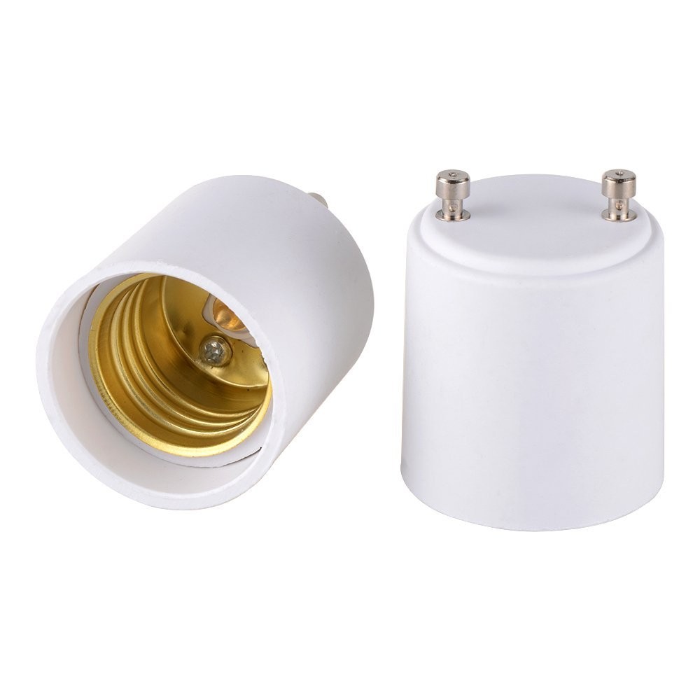 GU24 to E27 E26 Adapter for LED Bulb, GU24 to Medium Base Converts Your Pin B
