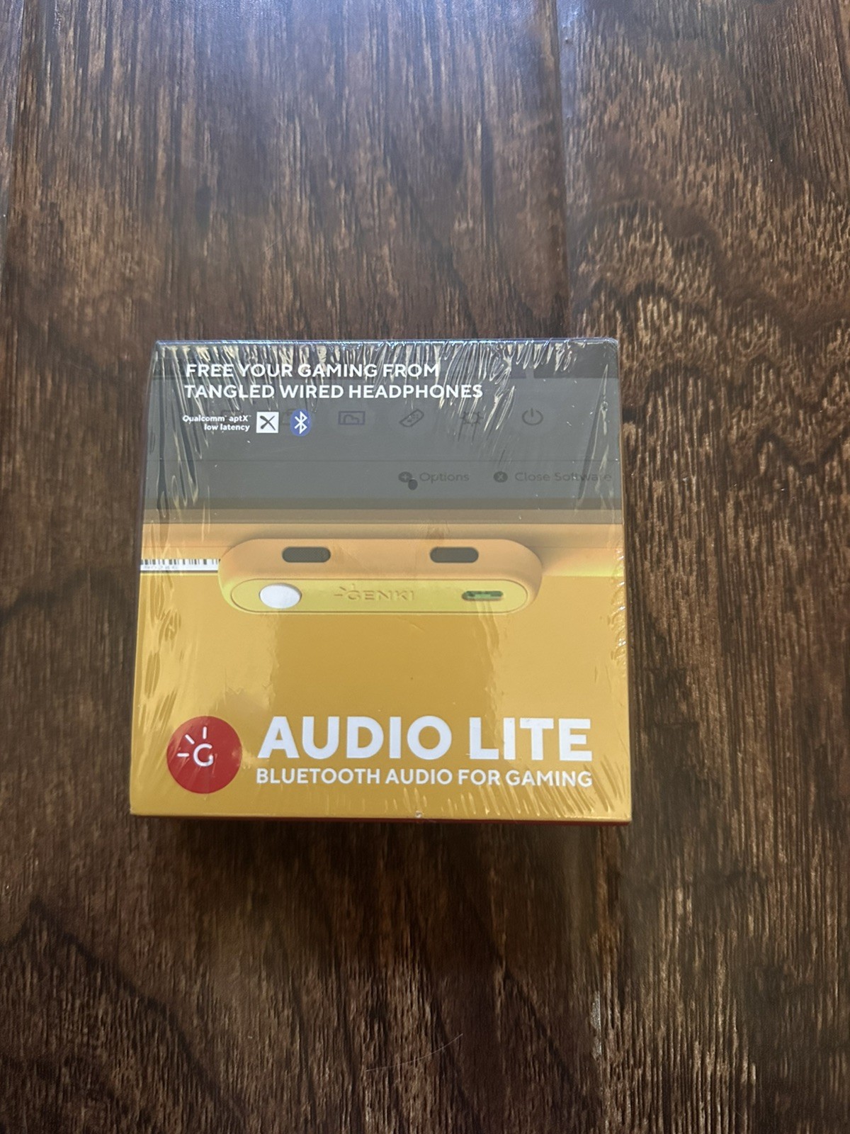 GENKI Audio Lite Bluetooth 5.0 Adapter for Nintendo Switch, Yellow - NEW