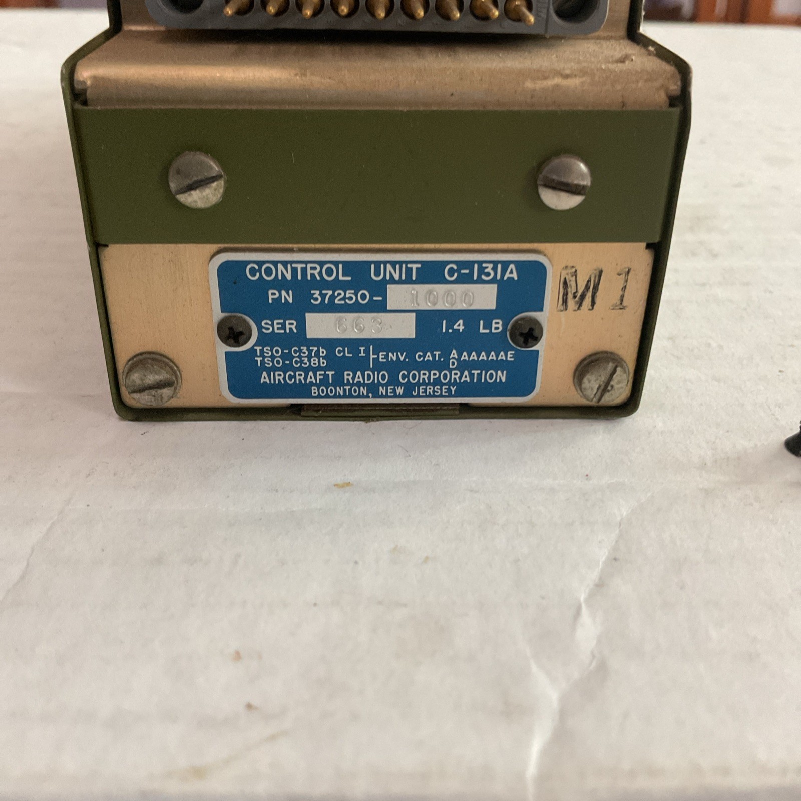 Vintage ARC Cessna Aircraft Control Unit C-131A Untested