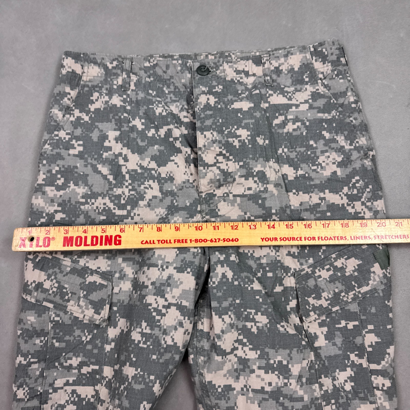 US Army Pant Men Medium Regular Flame Resistant Cargo Military Digicam ACU 34x32