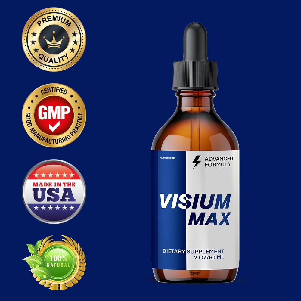 Visium Max Liquid Drops, Extra Strength VisiumMax, All Natural Formula (3 pack)