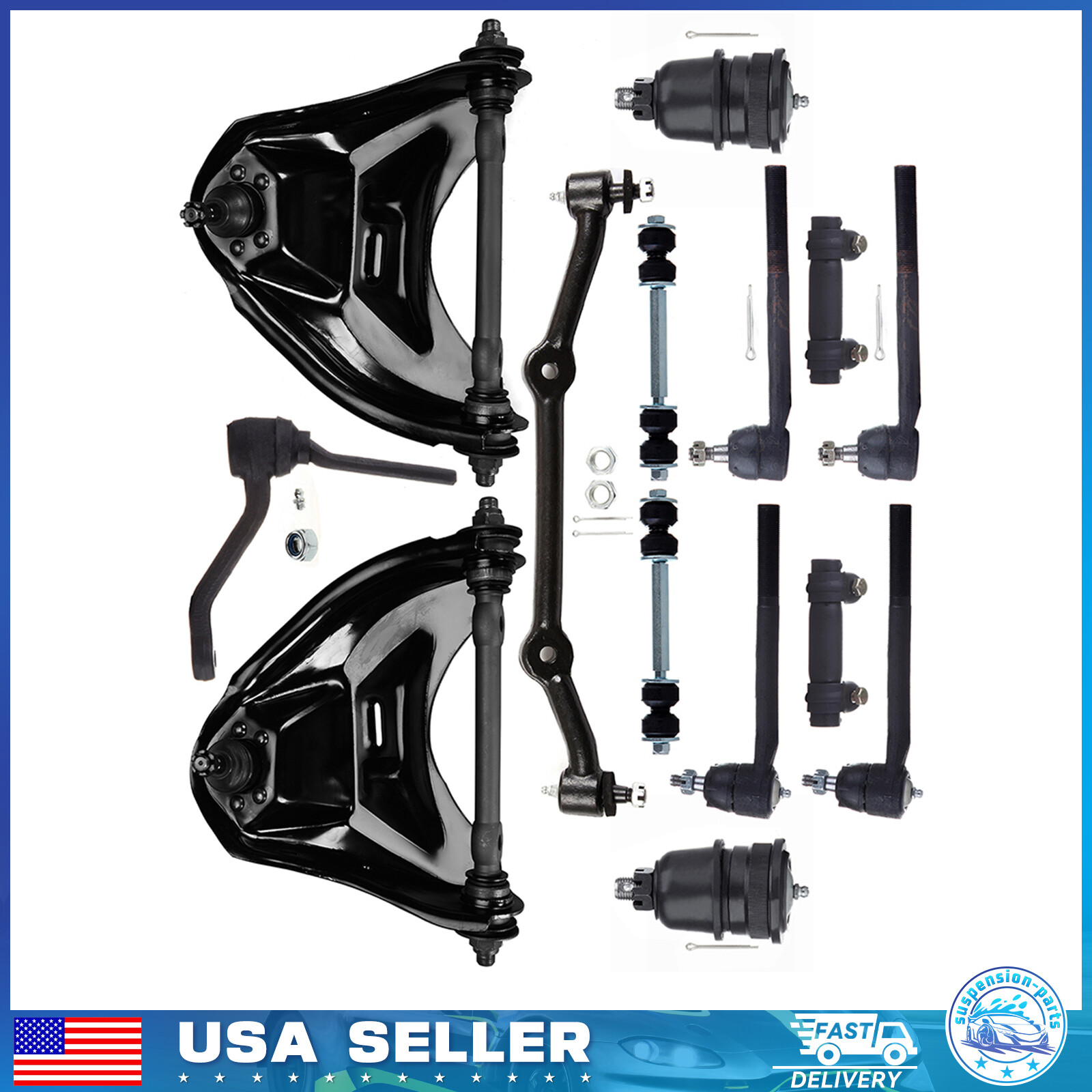 14x Front Upper Control Arm Suspension For 1996-2005 Chevy Blazer S10 GMC Jimmy