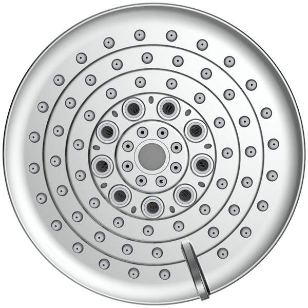 High Pressure Rain Shower Head Adjustable Fixed 5”6 Spray Settings For Bathroom