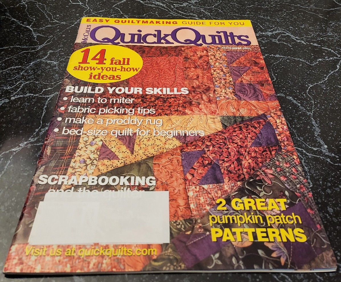 BU17 MCCALL'S QUICK QUILTS MAGAZINE, SEPTEMBER 2005