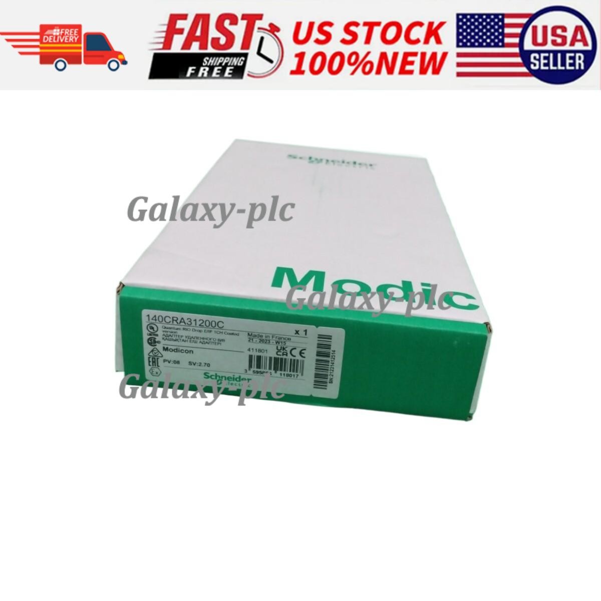 New Schneider 140CRA31200C Ethernet Modul 140-CRA-312-00C