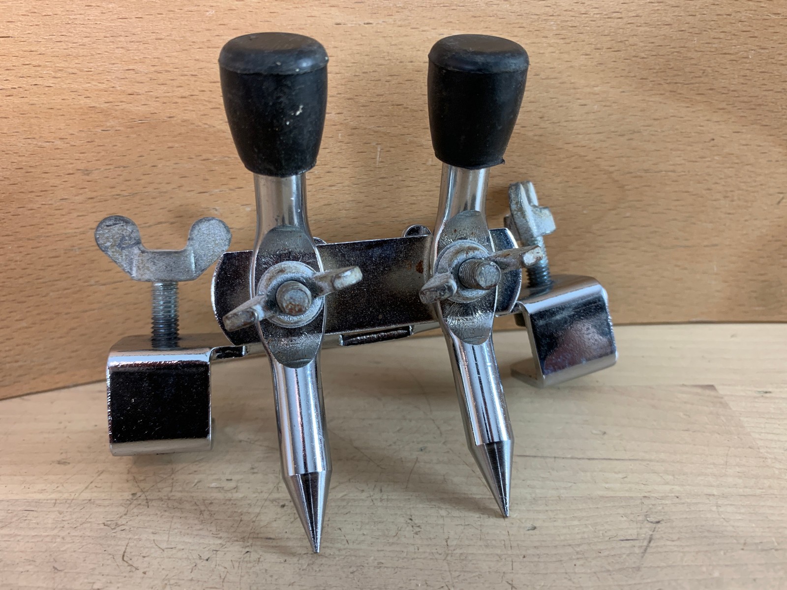 Hoop Clamp BASS DRUM ANCHOR Kick Spur Spike Anti-Skid Cleat Leg Part Import Good