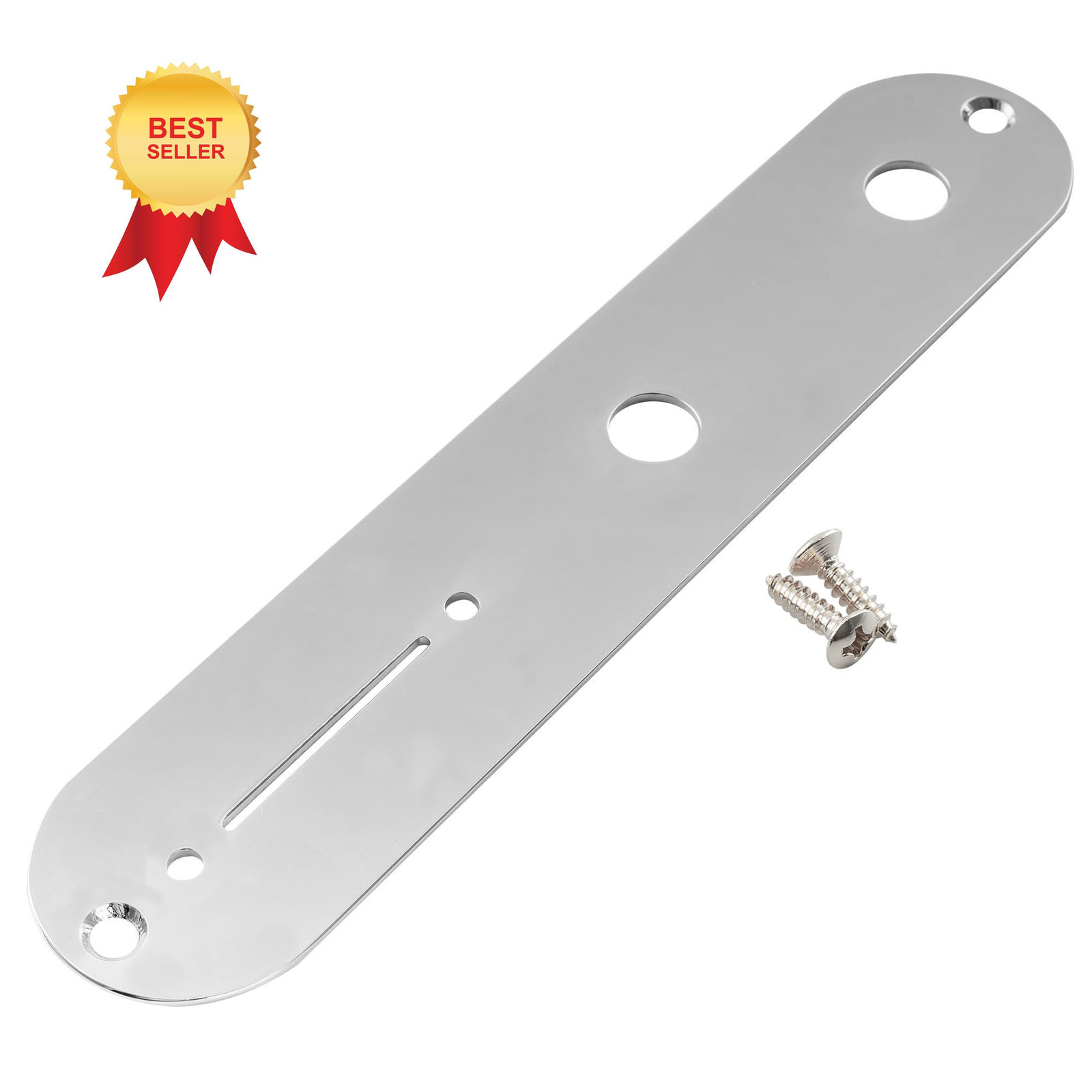 Musiclily Pro 32mm Steel Tele Control Plate with Narrow Pots Hole Chrome