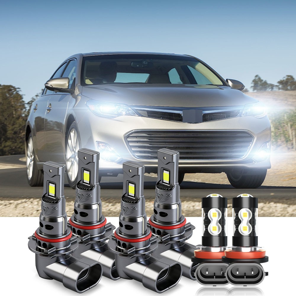 For Toyota Avalon 2013-2015 - 6X LED Headlight Bulbs High Low Beam Fog Light A++